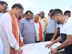 निर्माणाधीन नालंदा परिसर का मुख्यमंत्री श्री साय ने किया निरीक्षण: गुणवत्तापूर्ण एवं समय-सीमा में कार्य पूर्ण करने के दिए निर्देश